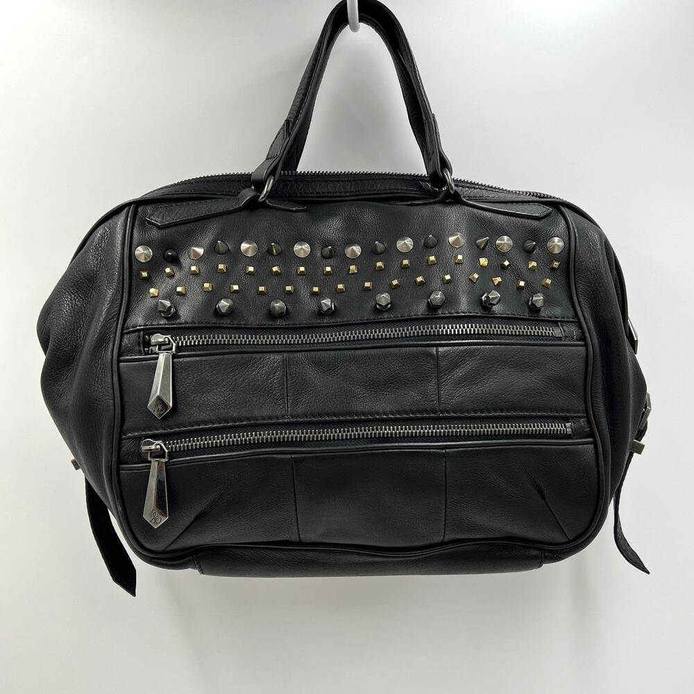 Sam Edelman Leather Satchel Medium Crossbody Urbancore Goth Emo